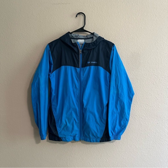 Columbia Boys Nylon Windbreaker Full Zip - Picture 1 of 8